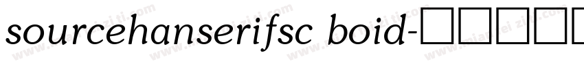 sourcehanserifsc boid字体转换